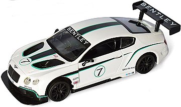 

Машинка инерционная "Bentley GT3", 1:24, белая - АвтоСвіт (20-833236)