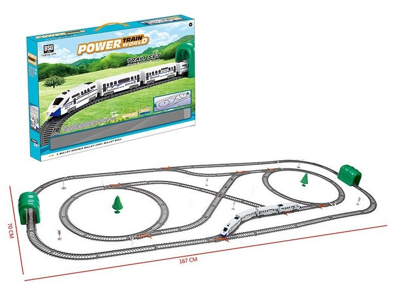 

Железная дорога Power Train World 70 деталей