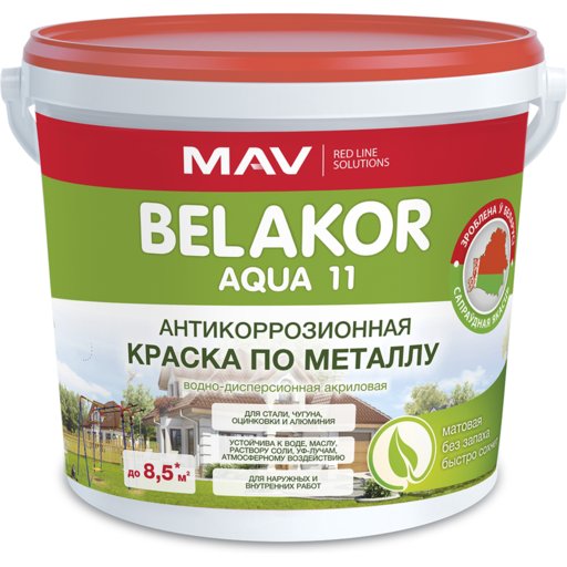 

Краска MAV Belakor AQUA 11 черная 1 л (11868563)