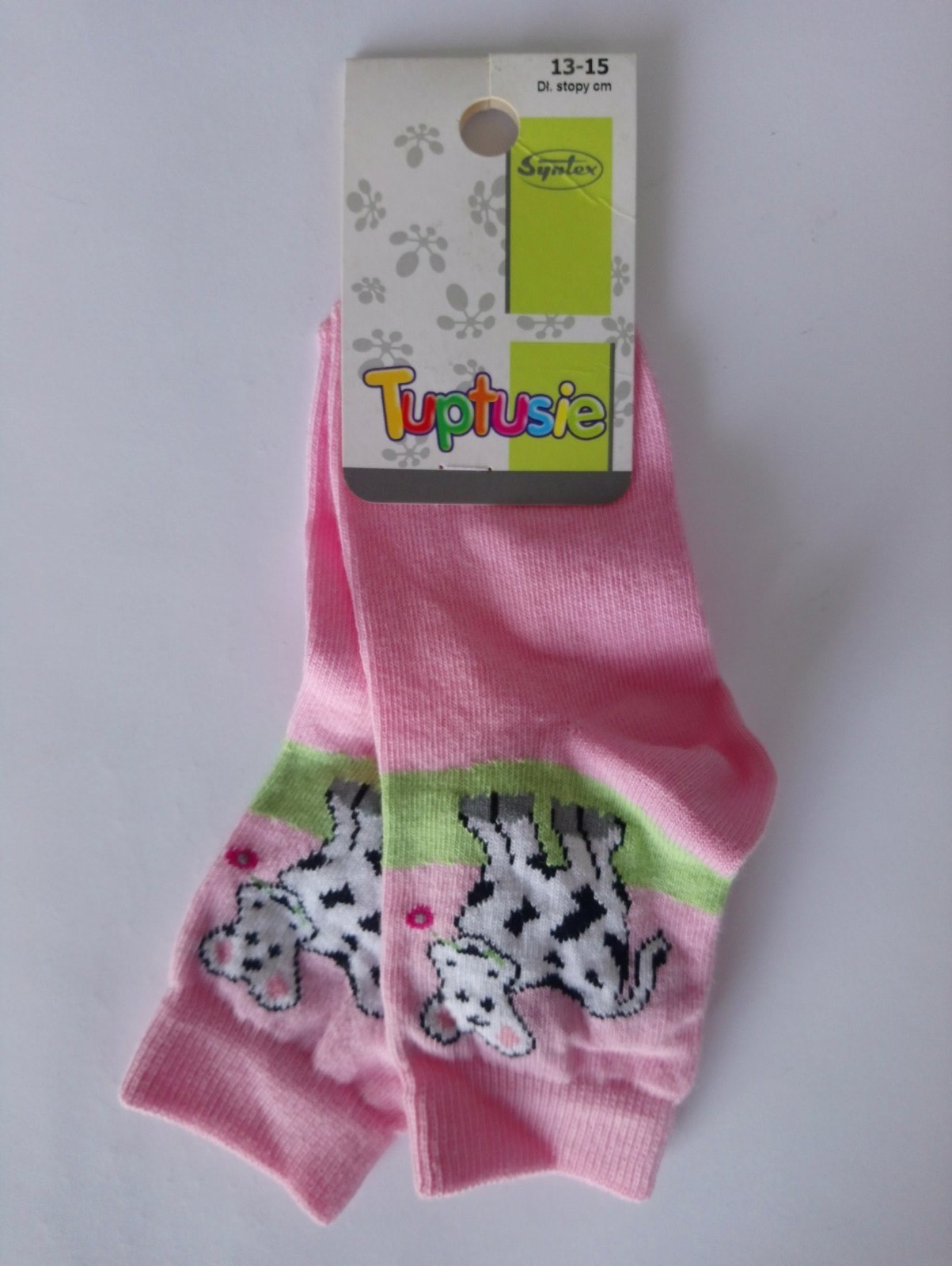 

Шкарпетки дитячі з малюнком Tuptusie SYNTEX (корівка) р. - (13-15 см, Шкарпетки дитячі з малюнком Tuptusie SYNTEX (корівка) р. 20-24 (13-15 см)