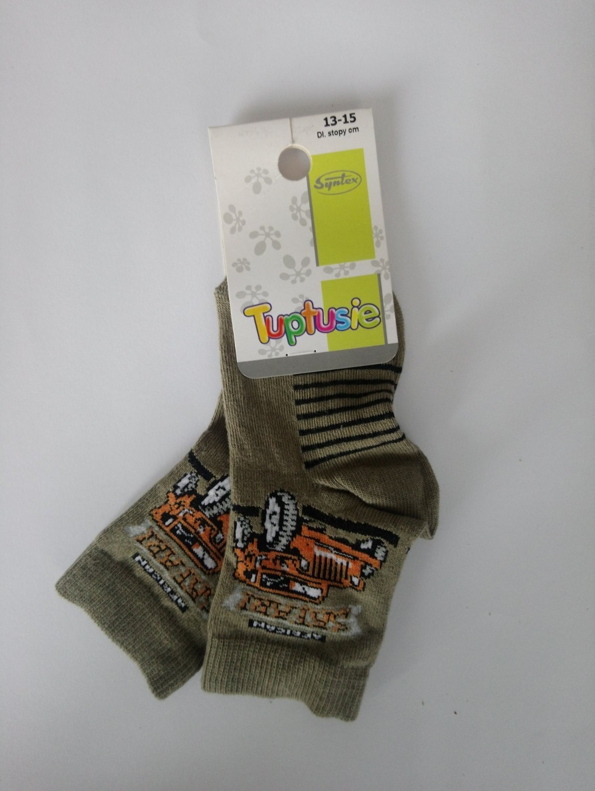 

Шкарпетки дитячі з малюнком TupSYNTEX tusie (джип) р. - (13-15 см, Шкарпетки дитячі з малюнком TupSYNTEX tusie (джип) р. 20-24 (13-15 см)