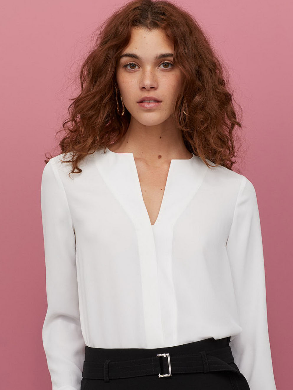 

Блузка H&M 0846025-1  Белая (СА2000001877067, Блузка H&M 0846025-1 46 Белая (СА2000001877067)