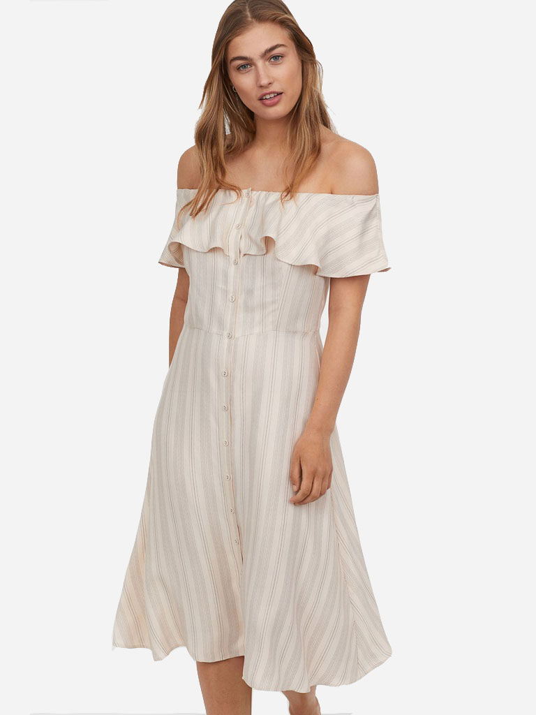 

Платье H&M 04-0735516-001  Бежевое (СА2000001879238, Платье H&M 04-0735516-001 46 Бежевое (СА2000001879238)