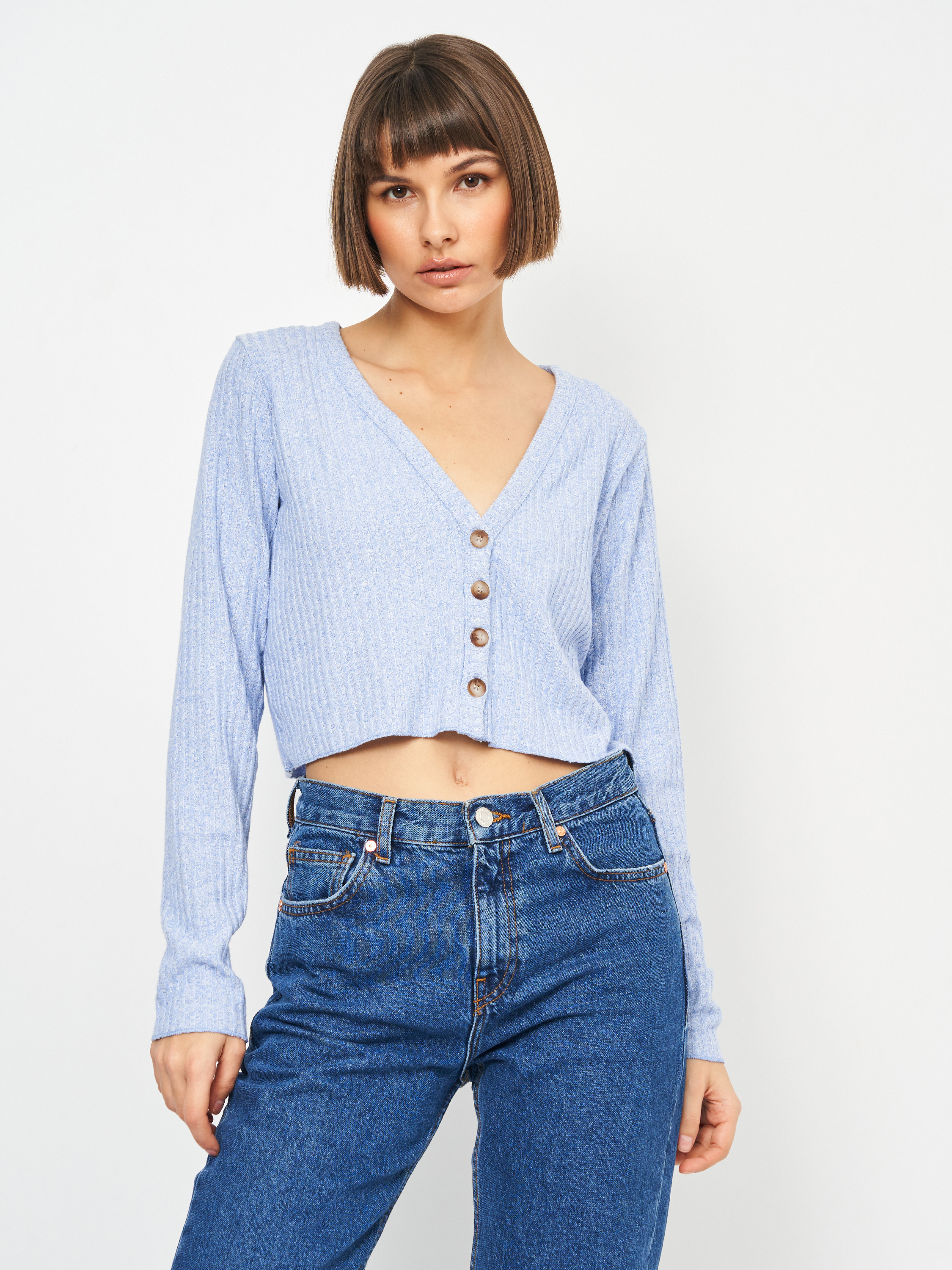 

Кардиган Bershka 6592/492/406  Голубой, Кардиган Bershka 6592/492/406 M Голубой