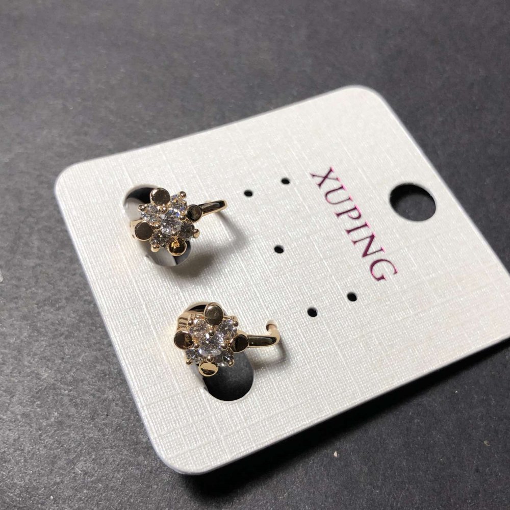 

Серьги Xuping Позолота 18к с белыми камнями 13х9мм +-, ida21095