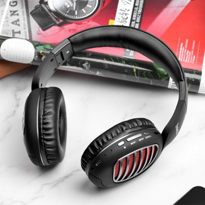 

Беспроводные Bluetooth наушники Hoco W23 Brilliant Sound Чёрные