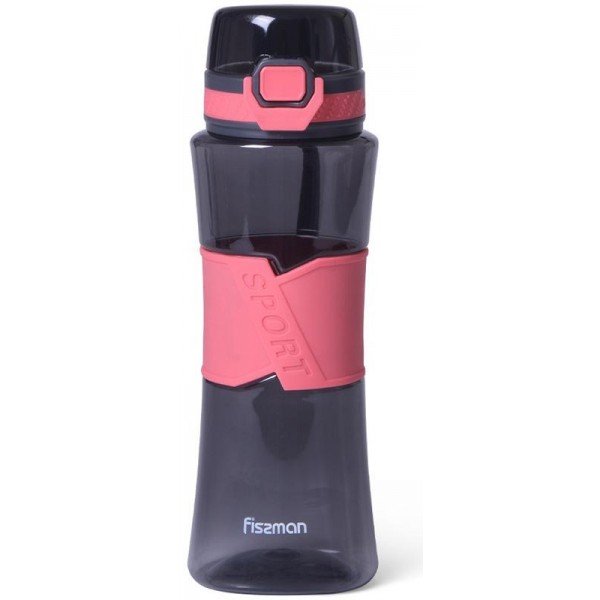 

Бутылка спортивная Fissman Pink 520мл пластиковая, черная с розовым