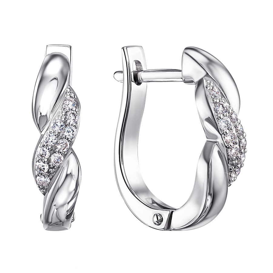 

Серьги из белого золота с бриллиантами 000134709