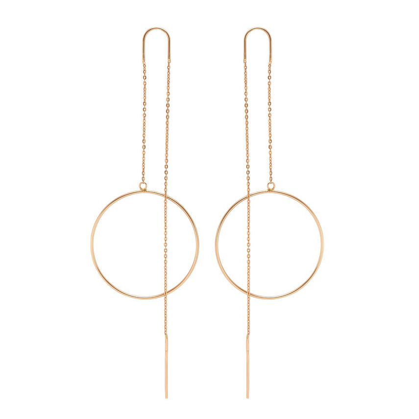 

Серьги-протяжки Аэлита в красном золоте 000059898