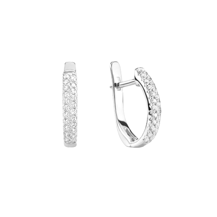 

Серьги из белого золота Анталия с фианитами 000067703