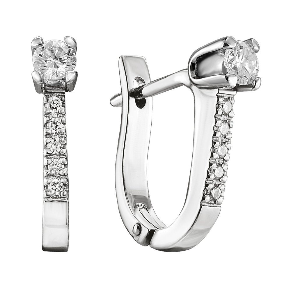 

Серьги из белого золота с бриллиантами 000131142
