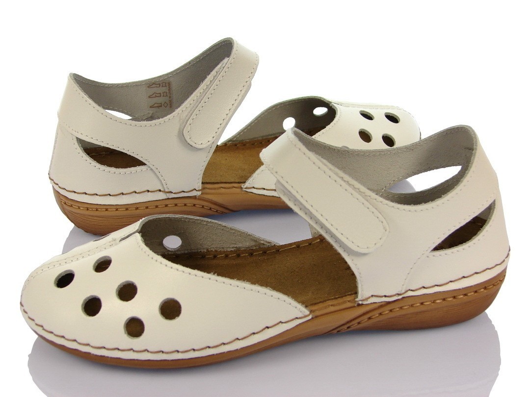 

Босоножки Inblu VC-4T комфортные с липучкой 40р-25см Белый