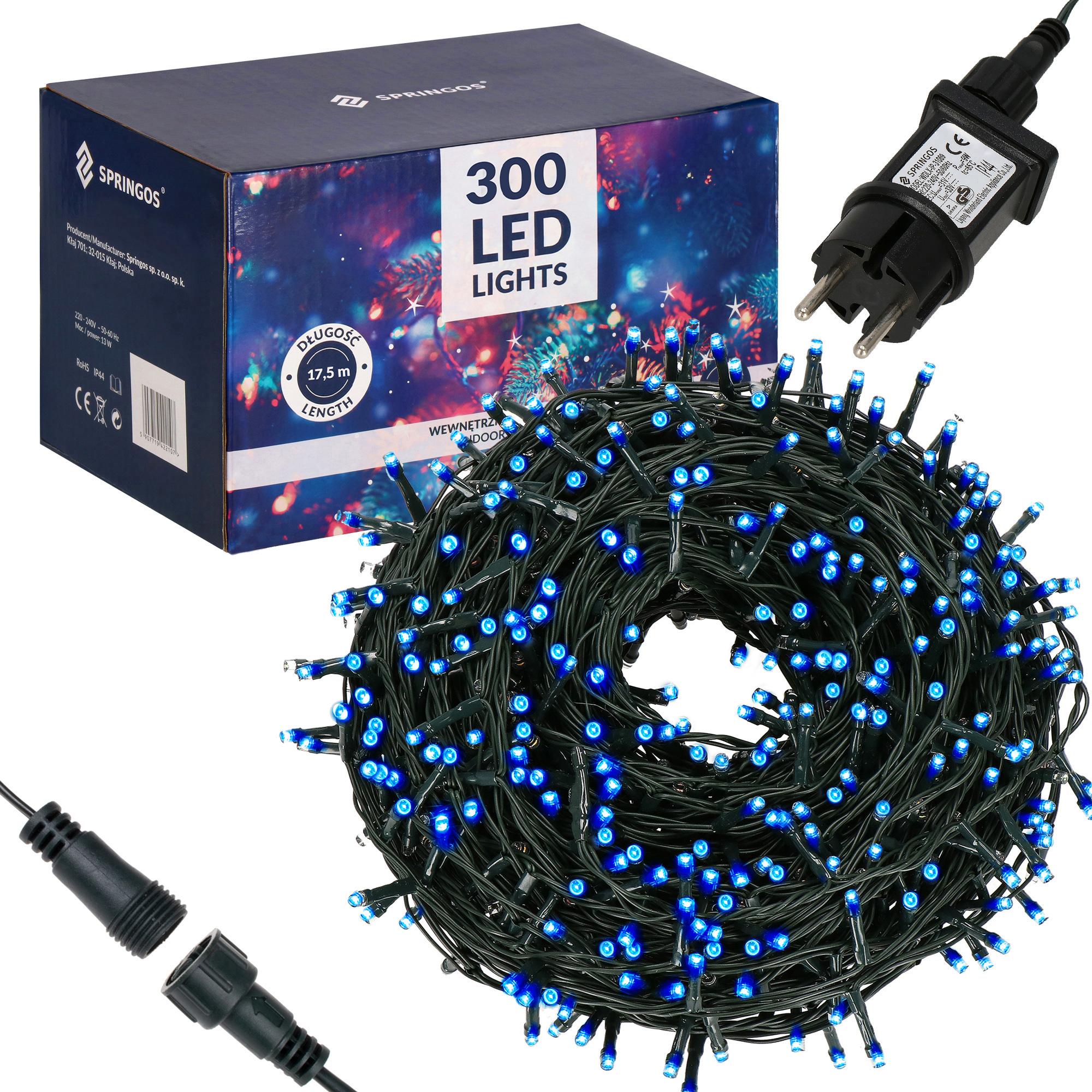 

Гирлянда уличная (наружная) Springos 15 м 300 LED CL0323 Blue