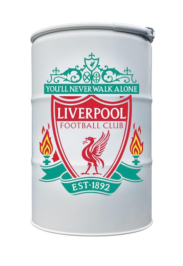 

Бочка дизайнерская в стиле LOFT (ЛОФТ) Тарне Рішення 1А2 внутреннее покрытие красное 200л белая LIVERPOOL