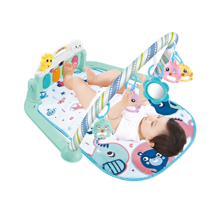 

Детский развивающий игровой коврик пианино для малыша Best Toys 997-52 A Голубой Коврик игровой напольный для младенцев с дугой