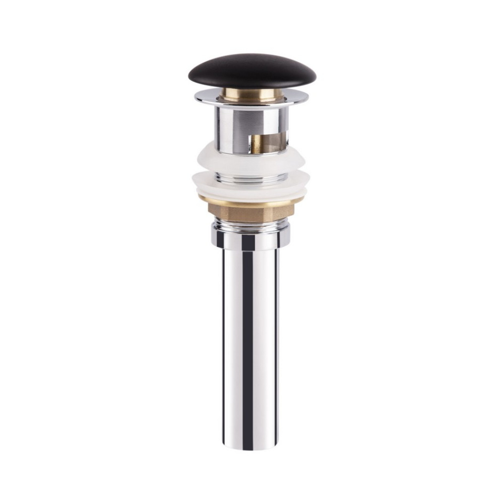 

Донный клапан для раковины Qtap F009M1 70х70х220 Matt black с переливом