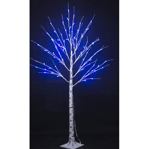 

Светодиодное дерево-гирлянда 160 см 96 Led Arts Pine Береза с белым стволом Синий (VK-2643) TRG-86467