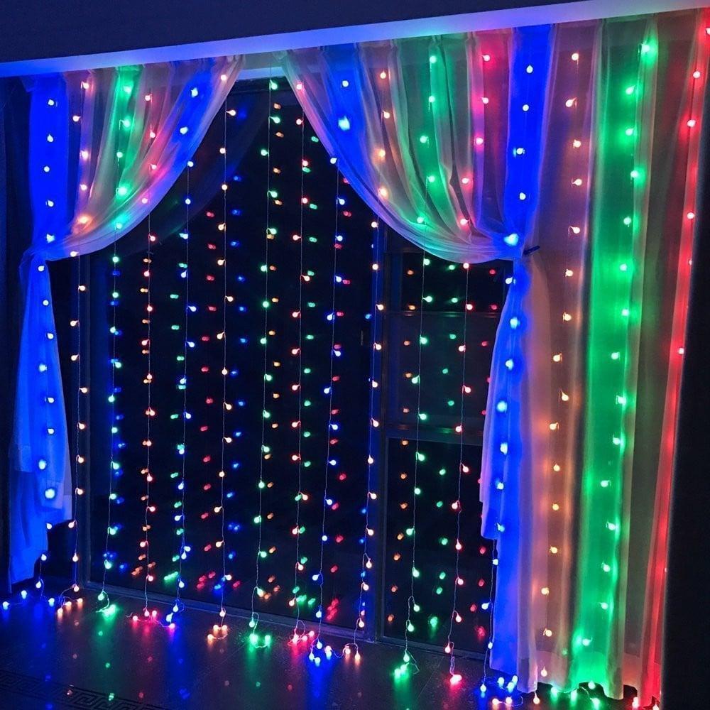 

Светодиодная гирлянда штора водопад 3х1.45 м 300LED UTL Lighting Мульти