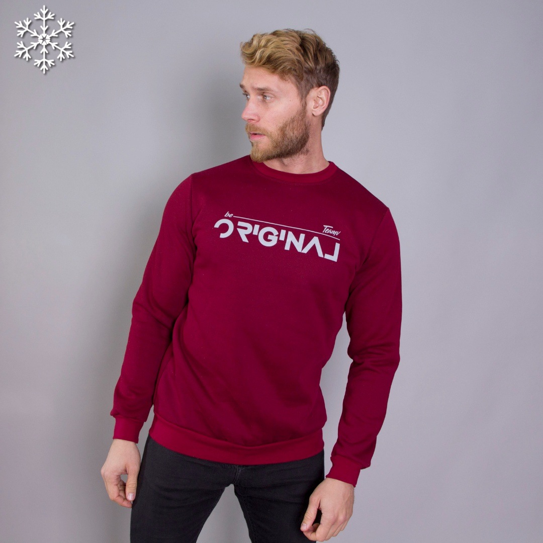 

Мужской теплый свитшот Teamv Original 3 Бордо XL
