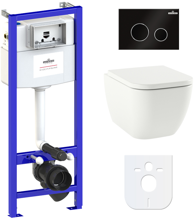 

Инсталляция LAVINIA BOHO Relfix с унитазом One c сиденьем Soft Close дюропласт и панелью смыва 77040056