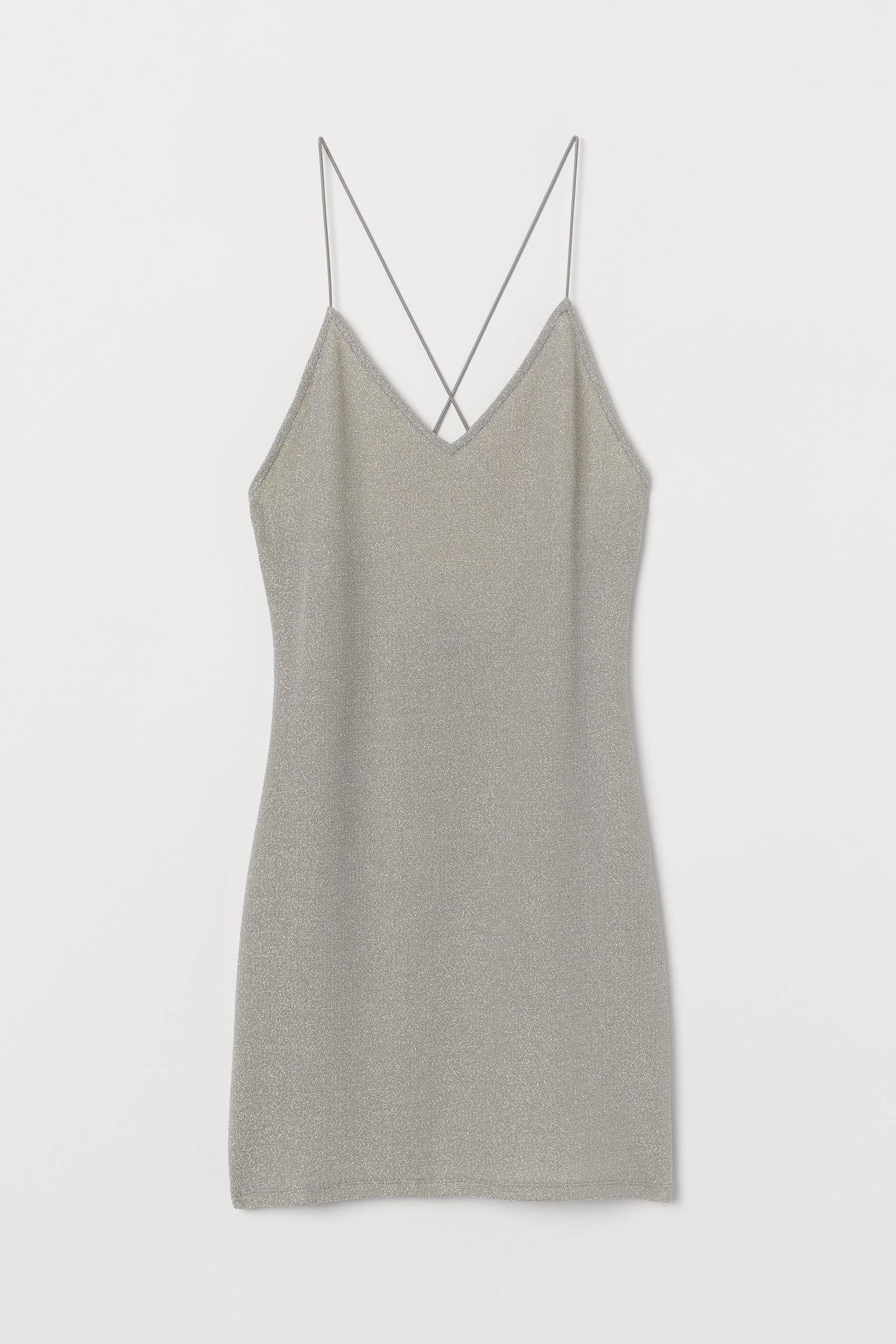 

Платье H&M XS серебристый 10118724531