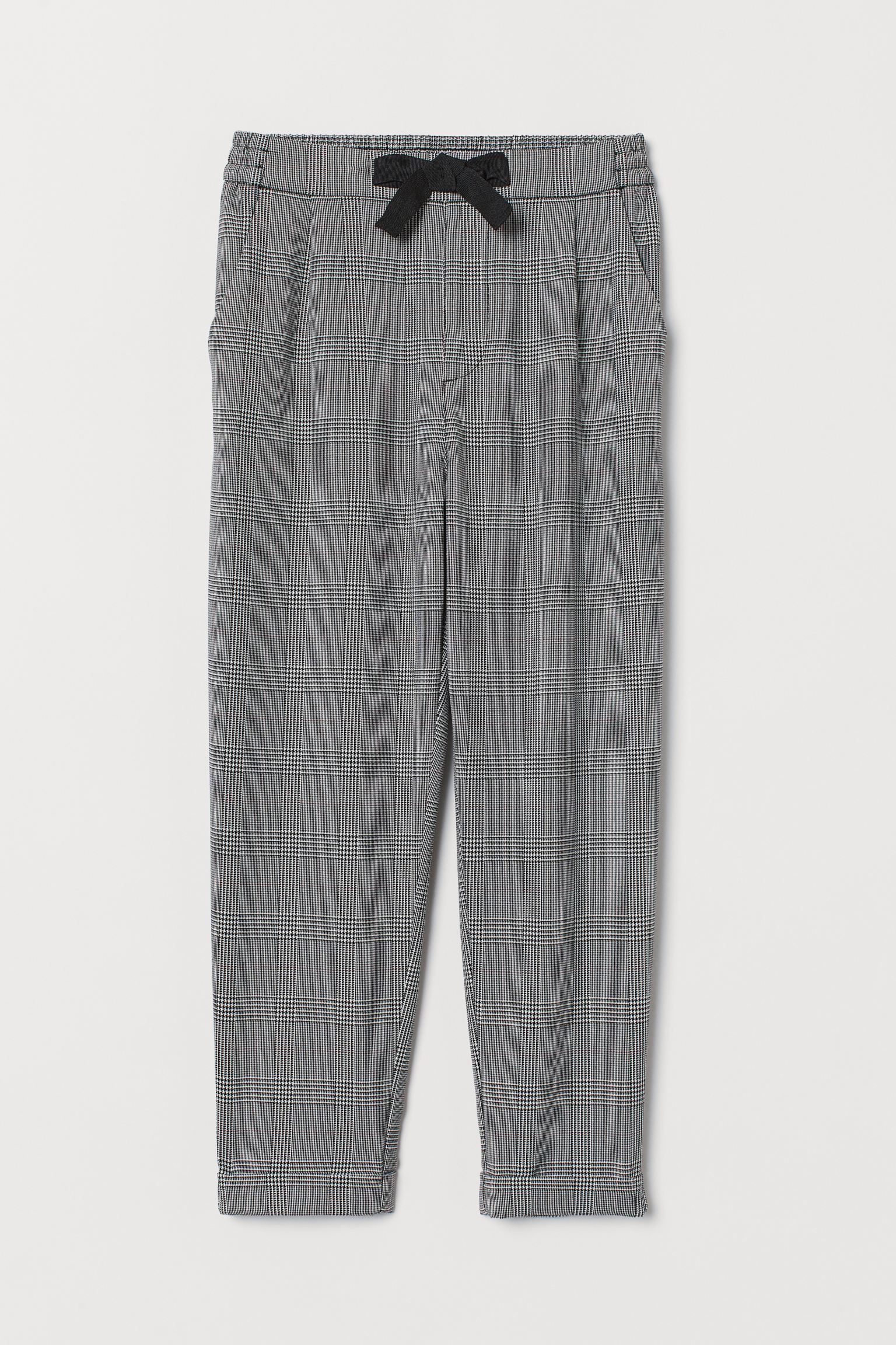 

Брюки H&M 134см серый клетка 11117454760