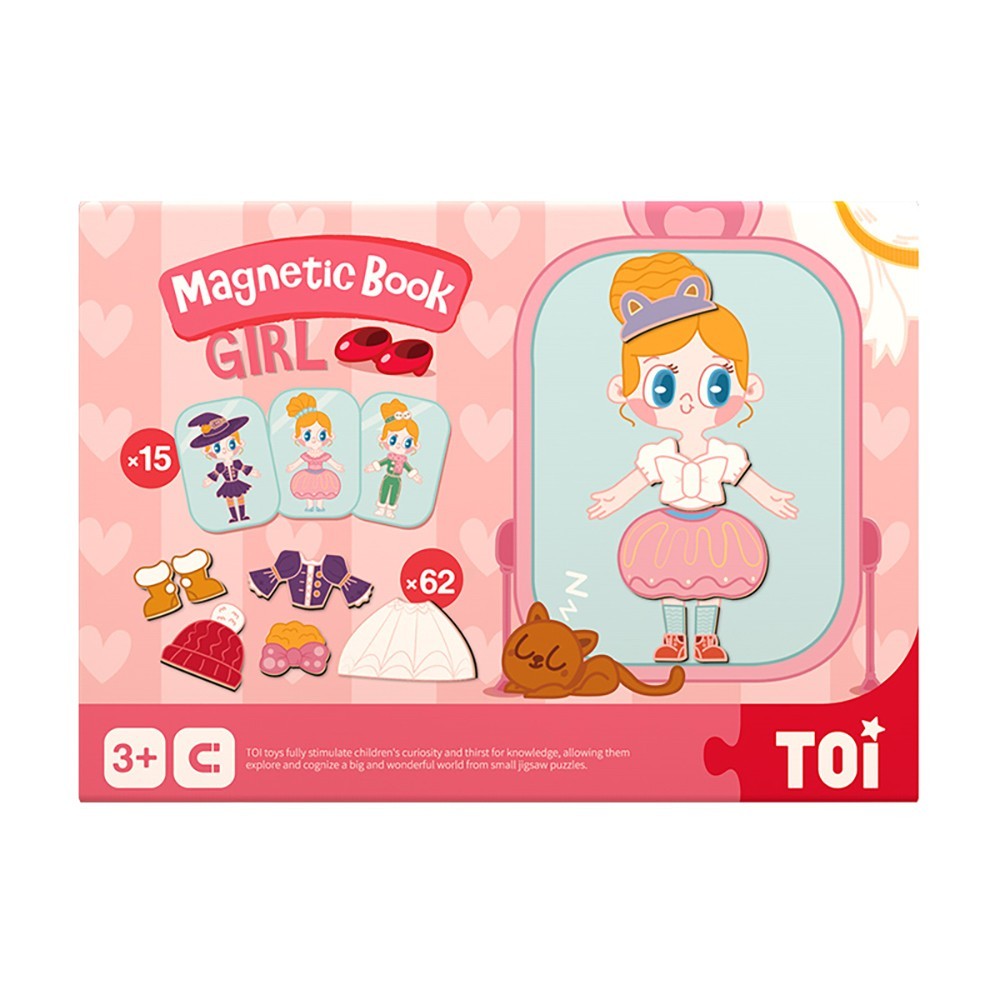 

Магнитный бокс-игра "Одень куклу", 62 элемента (TP992)