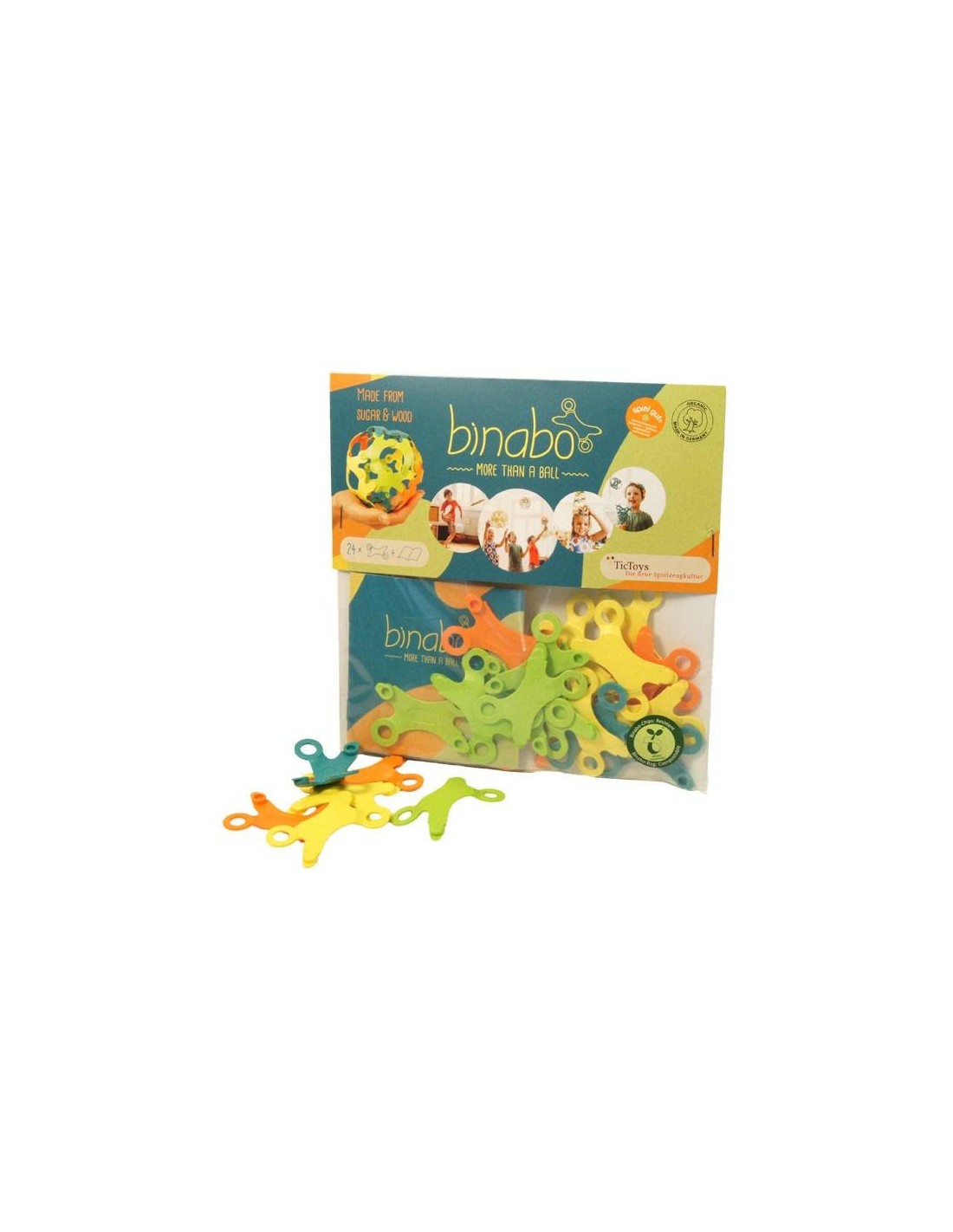 

Конструктор TicToys (Германия) BINABO - 24 элемента (4 цвета) (261860)