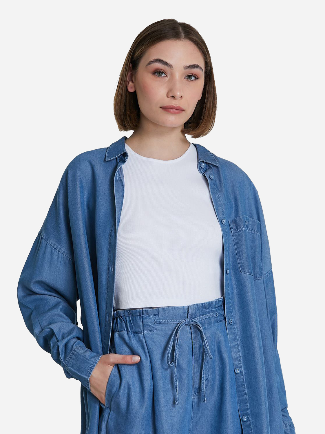 

Рубашка джинсовая Piazza Italia 43704-649 - Denim, Рубашка джинсовая Piazza Italia 43704-649 L-XL Denim
