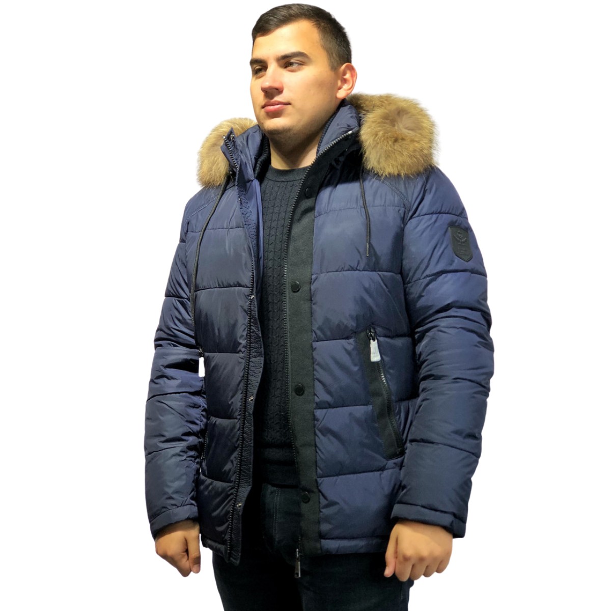 

Мужcкая синяя зимняя куртка ​Vivacana  67AW787M, Мужcкая синяя зимняя куртка ​Vivacana XL 67AW787M
