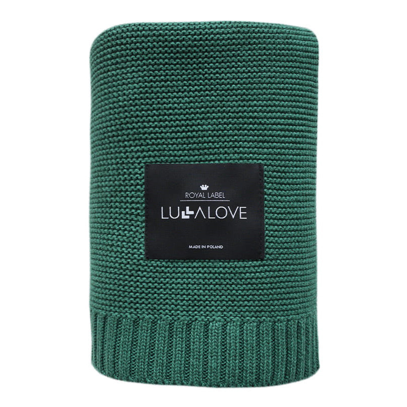 

Дитячий бамбуковий плед LullaLove Classic Bottle Green 80х100 см