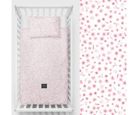 

Дитяча постіль LullaLove Pink Flowers 100x135 см, 2 ел.