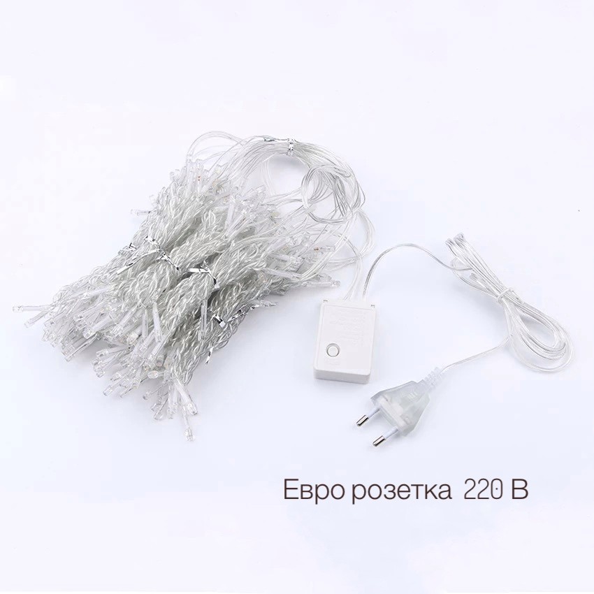 

Гирлянда штора 3х3 светодиодная мульти 300 LED