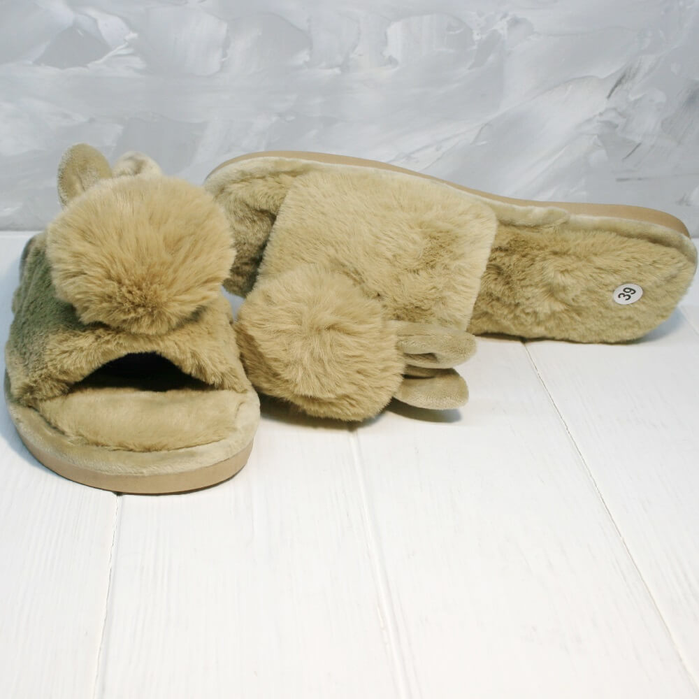 

Женские тапочки Yes Mile Beige 4-23-6 39 бежевые A08