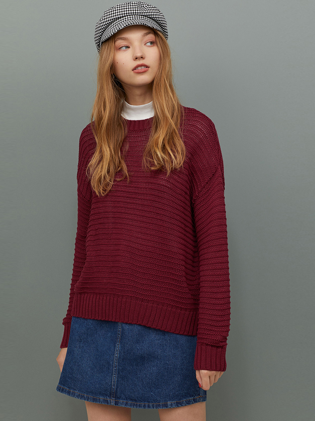 

Джемпер H&M 0516903_борд._02  Бордовый, Джемпер H&M 0516903_борд._02 L Бордовый
