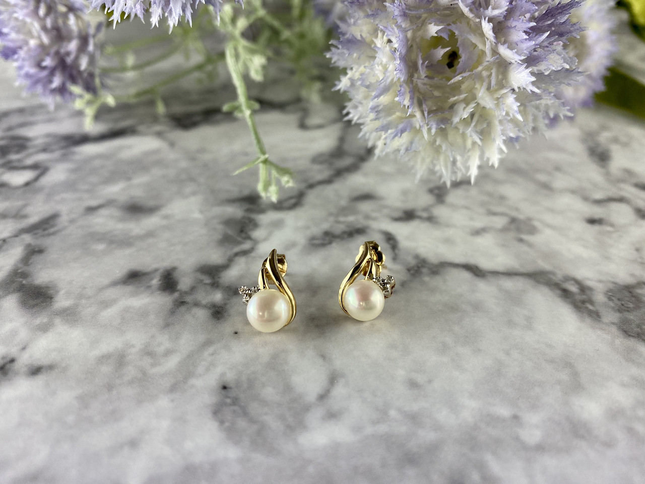 

Золотые Серьги С Жемчугом И Бриллиантами Sky Jewelry 21113