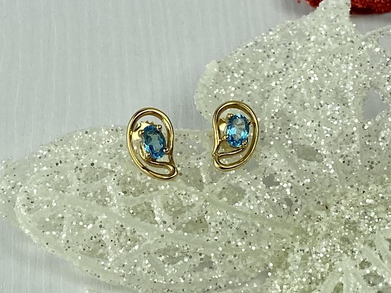 

Золотые Серьги С Топазом Sky Jewelry 77333
