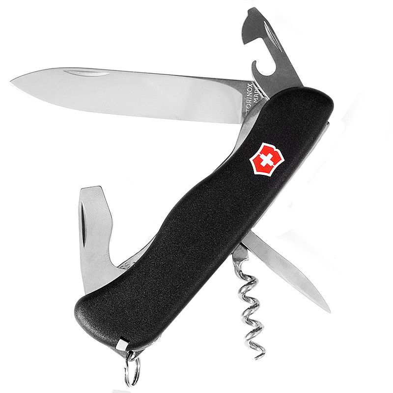 

Нож складной, мультитул Victorinox Nomad (111мм, 11 функций), черный 0.8353.3