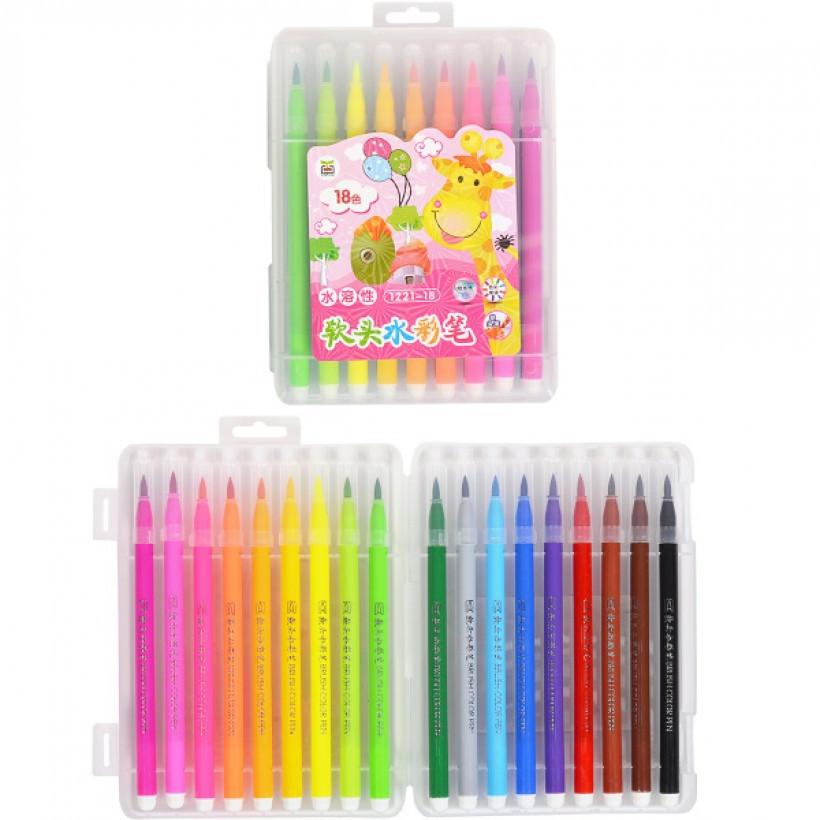 

Набор фломастеров 18 цветов 1221-18 в пластиковом боксе