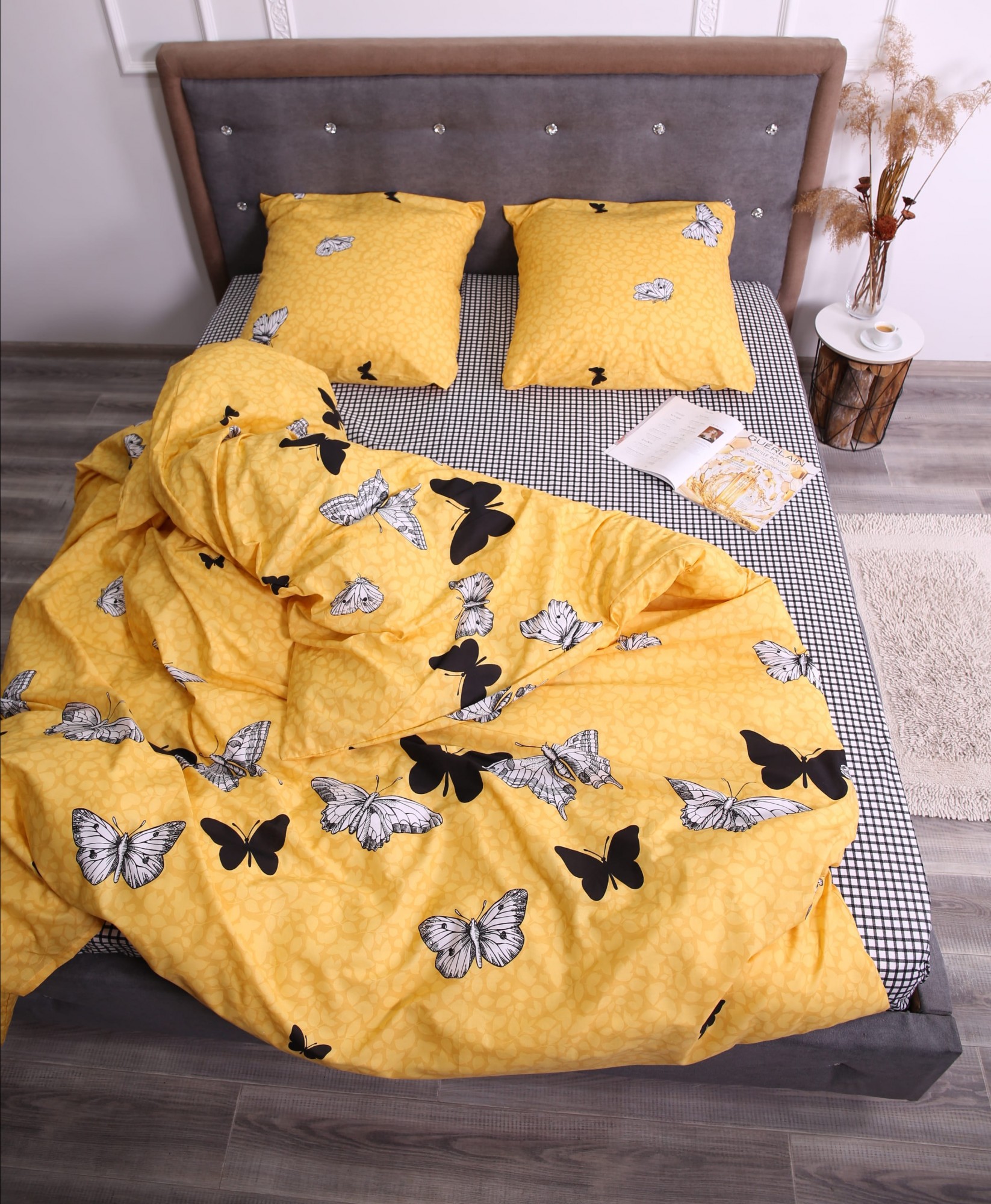 

Комплект постельного белья Евро Комбинированный Бязь Бабочки от Brettani G-N-7649-A+B(3)