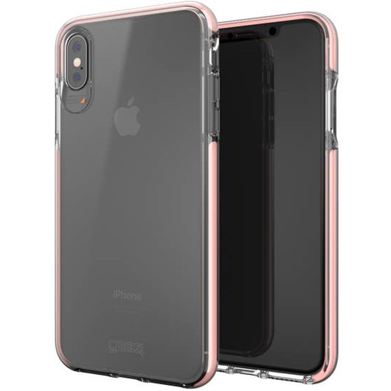 

​Противоударный тонкий чехол бампер Gear4 Piccadilly Iphone Xs Max 6.5 rose gold