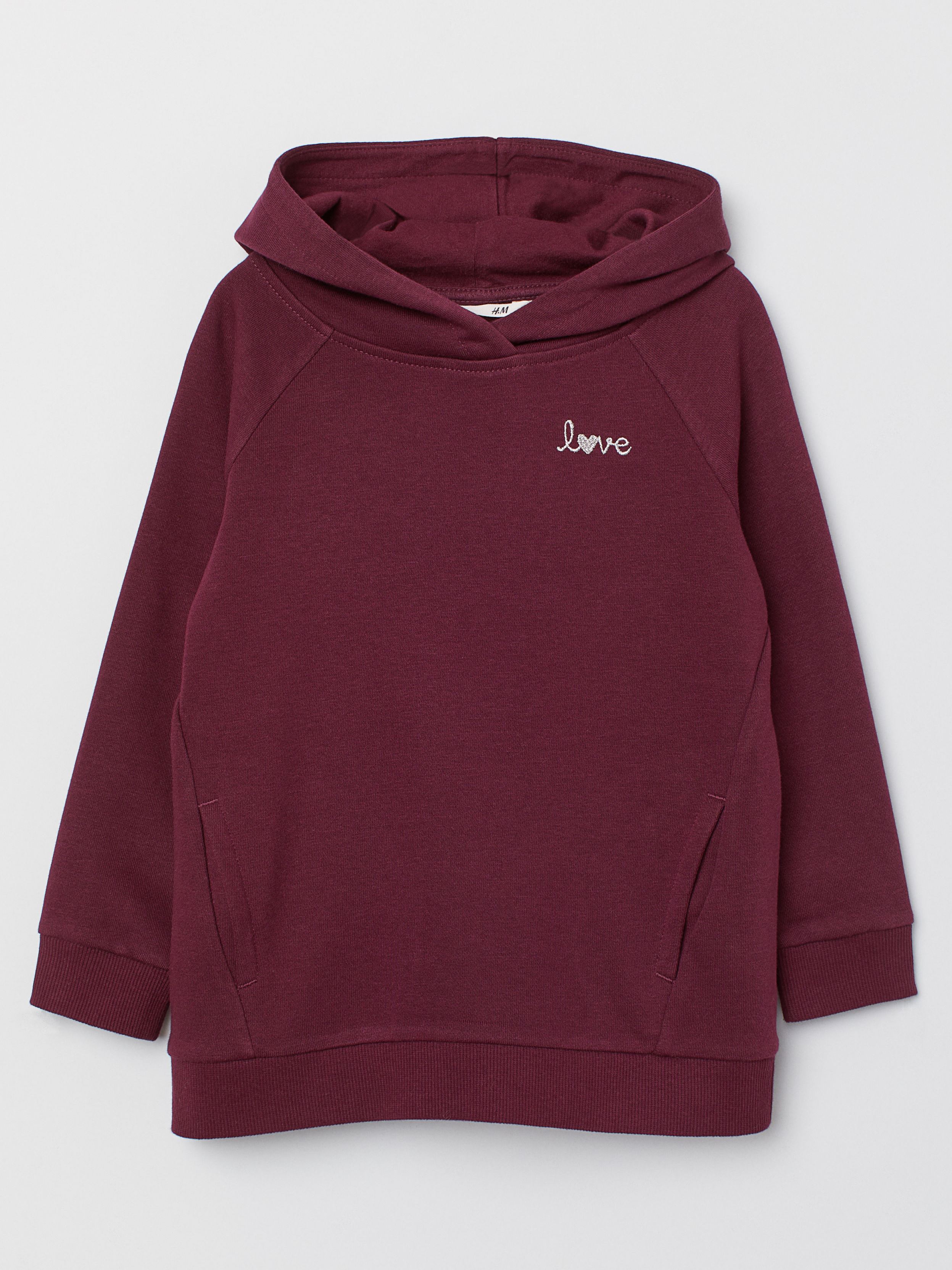 

Худи Love H&M 0508949 98 cm Бордовый