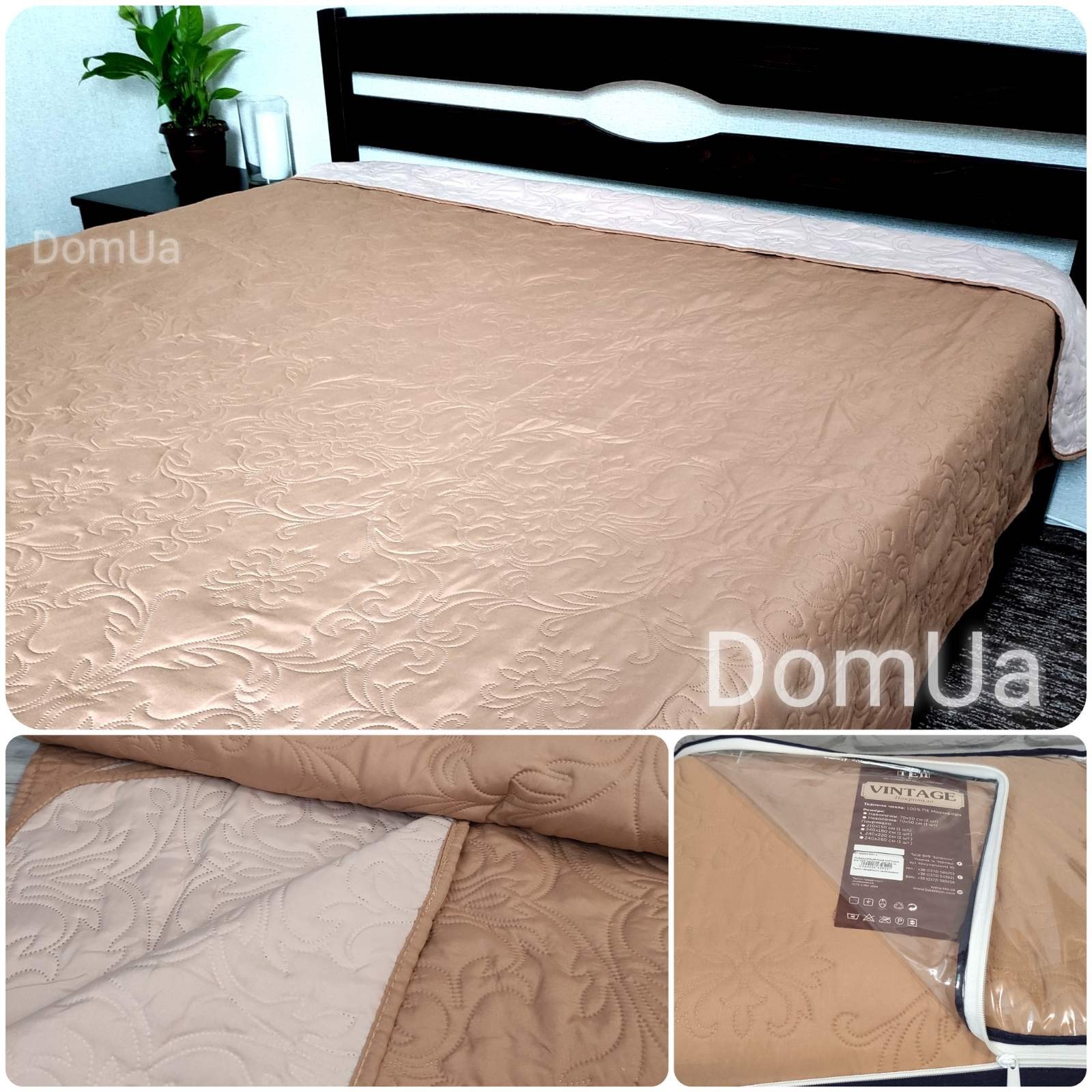 

Покрывало кофейное ТЕП евро 220*240 см + 2 наволочки 50*70 см