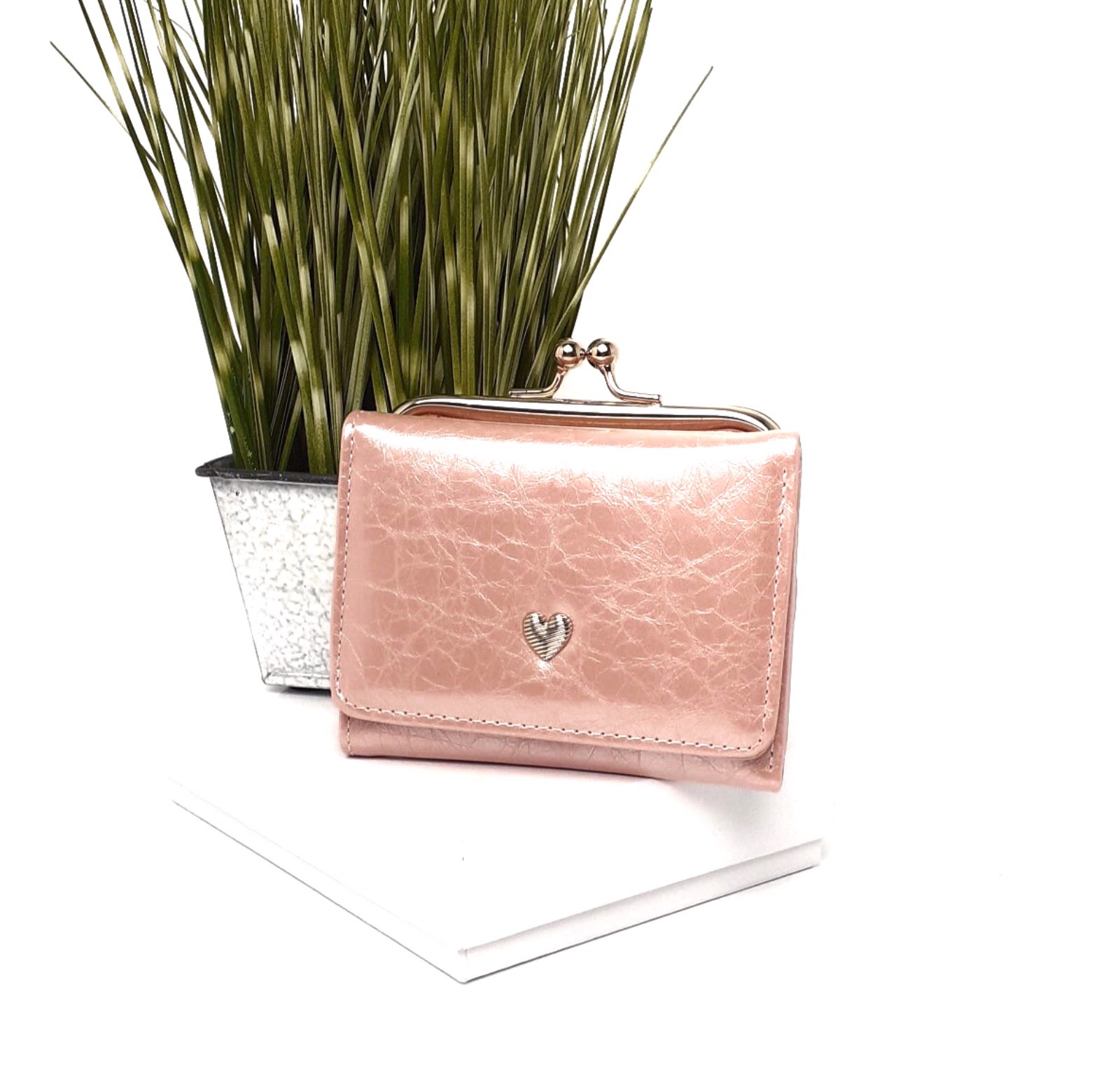 

Кошелек женский заменитель кожи Saralyn пудра 3665 pink