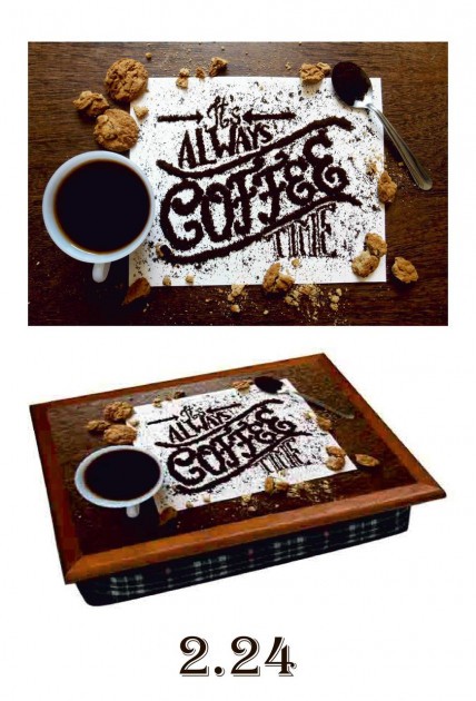 

Поднос на подушке Happy Like Always Coffee Time (2.24)