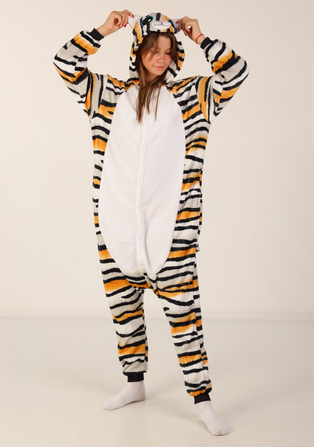 

Пижама Кигуруми Kigurumi Тигровая Кошка Для Детей И Подростков Разноцветный 145-155 см. (1037/1)