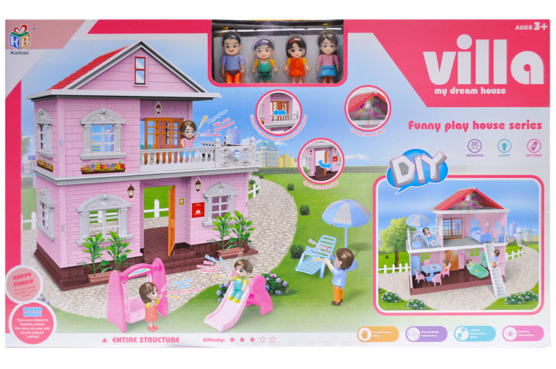 

Вилла для кукол со светом в коробке YG Toys KB99-35