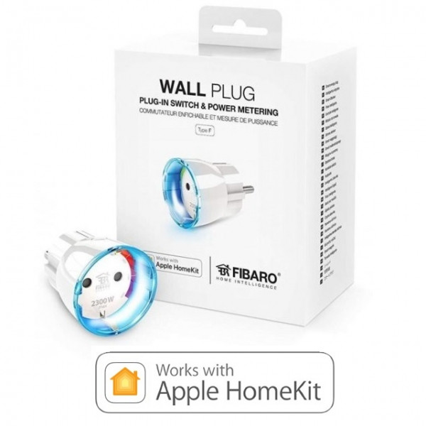 

Умная розетка со счетчиком электроэнергии Fibaro Wall Plug F (Белий) Apple HomeKit FGBWHWPF-102