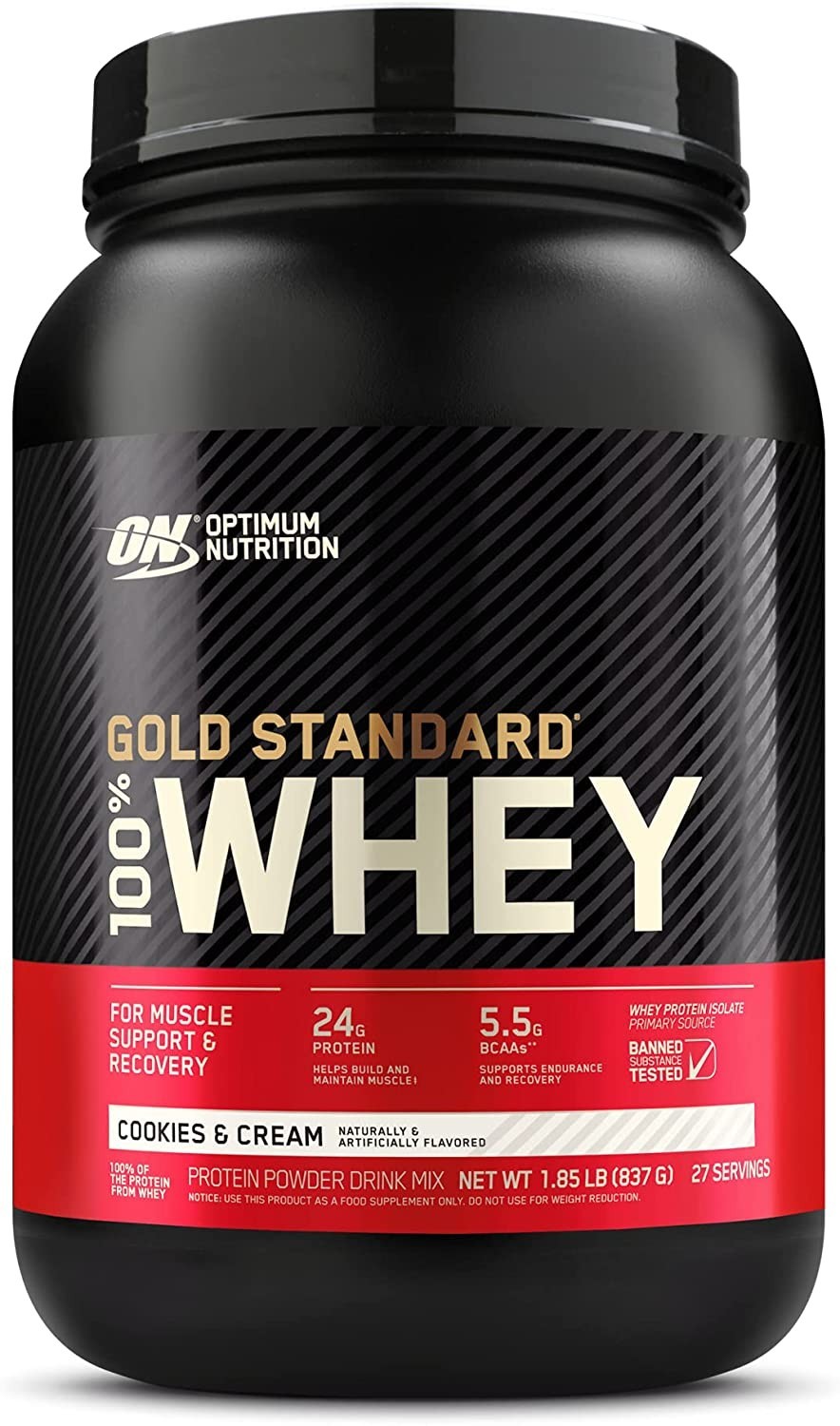 

Протеин Optimum Nutrition 100% Whey Gold Standard Cookies Cream (837 г) (00114-08)