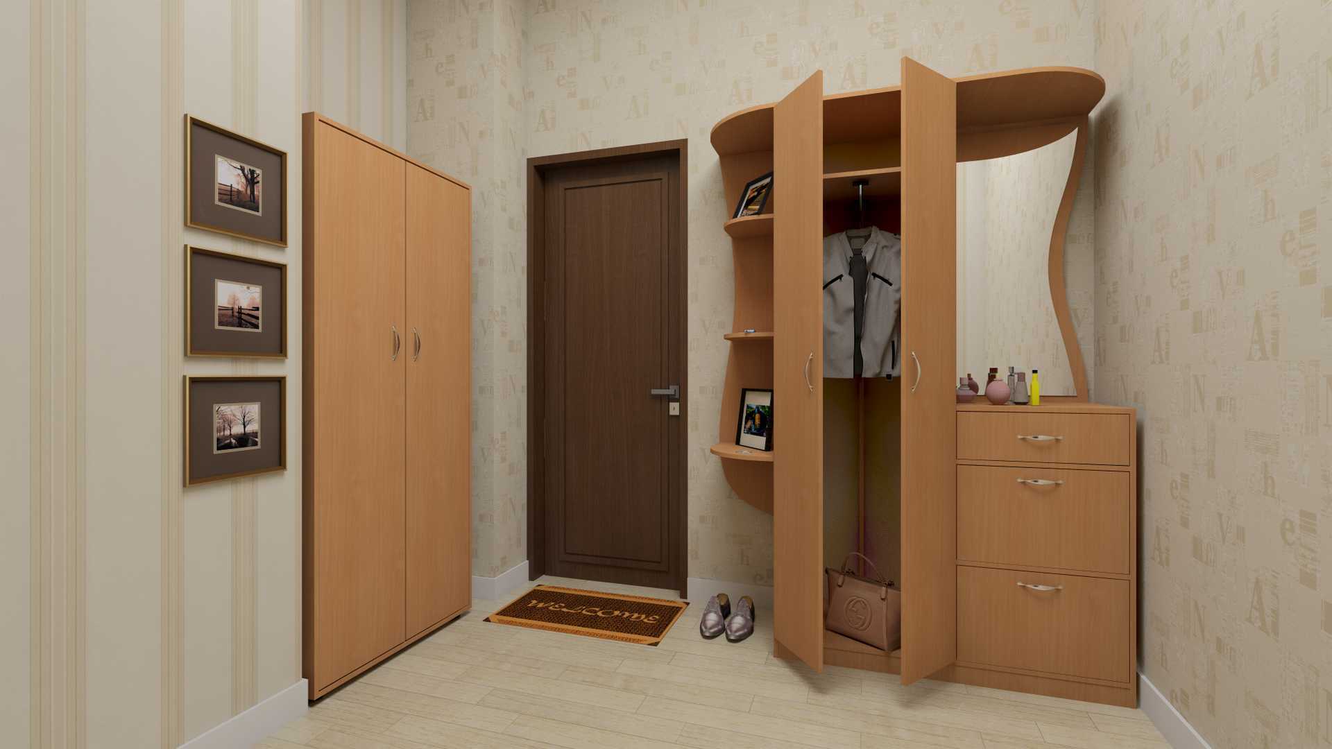 

Прихожая Компанит комплект Людмила бук
